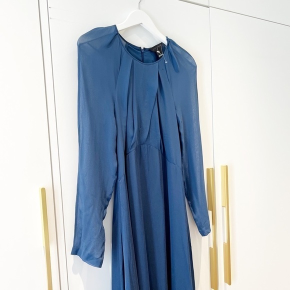 BNWT Club Monaco Rokinsa Fit & Flare Silk Dress - Picture 11 of 15